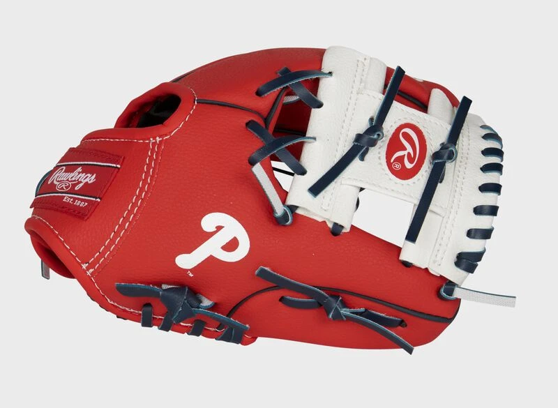 Rawlings Philadelphia Phillies 10-Inch Team Logo Glove 1 Rawlings Philadelphia Phillies 10-Inch Team Logo Glove