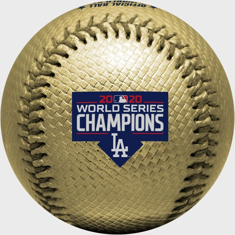 Rawlings 2020 Los Angeles Dodgers Gold World Series Champions Replica Baseball 2 Rawlings 2020 Los Angeles Dodgers Gold World Series Champions Replica Baseball - Image 2
