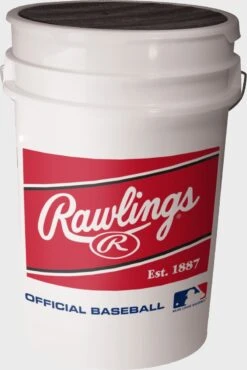 Rawlings MLB Baseball 6-Gallon Bucket (Bucket Only), 6 Bucket Pack