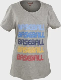 Rawlings Women's Retro Baseball Crew Neck Shirt