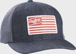 Rawlings Denim Mesh Snapback Hat -Rawlings RSGDH N 5
