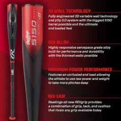 Rawlings 2023 5150 USA Baseball Bat, -11 13 Rawlings 2023 5150 USA Baseball Bat, -11 -Rawlings RUS3511 INFO