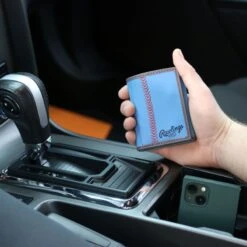 Rawlings "Pop" Baseball Stitch Tri-Fold Leather Wallet -Rawlings RW80008 102