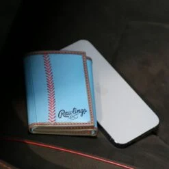 Rawlings "Pop" Baseball Stitch Tri-Fold Leather Wallet -Rawlings RW80008 104